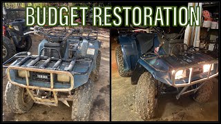 Budget Rebuild Restoration and Ride Yamaha 350 ATV [upl. by Augy752]