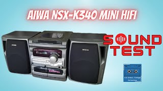 Aiwa NSXK340 Hifi Sound Test [upl. by Dow219]