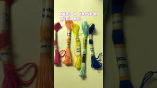 Make a chevron with mechevron bracelet [upl. by Peyter]