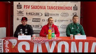 Pressekonferenz FSV Saxonia Tangermünde  TSV Niederndodeleben 061024 [upl. by Worthington]