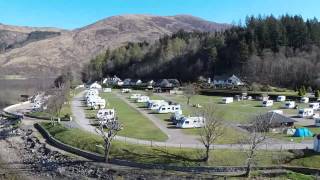 Invercoe Caravan Camping Site Glencoe Aerial [upl. by Esyahc]