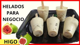 HELADO DE HIGOS  DELICIOSOS HELADOS CASEROS CREMOSOS DE HIGOS [upl. by Yedrahs]