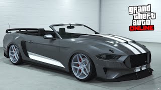 GTA 5 Online  Vapid Dominator GT Ford Mustang GT Convertible  DLC Vehicle Customization [upl. by Tiler848]