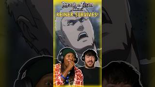 Levi quotkilledquot Reiner attackontitanreaction attackontitan aotreaction anime reaction levi [upl. by Harras]