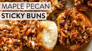 Maple Pecan Sticky Buns  Sallys Baking Recipes [upl. by Mauchi]