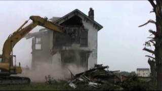 House demolition [upl. by Gilcrest]