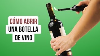 4 TRUCOS PARA FIESTAS ABRIR UNA BOTELLA DE VINO SIN SACACORCHOS [upl. by Eidnac319]