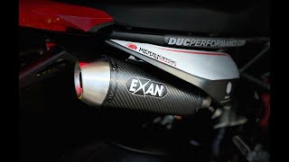 Exan XOne double muffler for Ducati Hypermotard 950 201923 Euro 4 and Euro 5 approved [upl. by Raina]