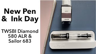 NewPenDay and NewInkDay TWSBI Diamond 580 ALRBlack amp Sailor Ink Studio 683  Anita Anglin [upl. by Riancho643]