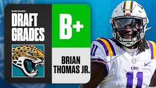 2024 NFL Draft Grades Jaguars select Brian Thomas Jr No 23 Overall  CBS Sports [upl. by Keung]