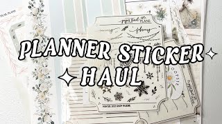 A Tiny Planner Sticker Haul PaperTrailPlans amp SaucyStickersCo ｡ﾟ plannerstickers [upl. by Aiekahs]