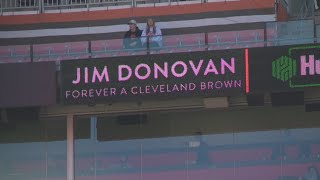 This ones for you Cleveland Browns honor Jim Donovan [upl. by Veronike]