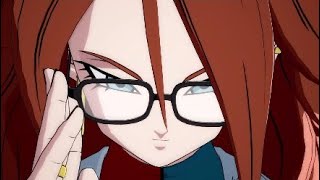 DBFZ Android 21 Lab Coat Interactions with 18 amp 17 and Some combos [upl. by Ardekan]