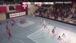 150404 Floorball Köniz vs Alligator Malans Playoff Halbfinals Highlights und Interviews [upl. by Ultan931]