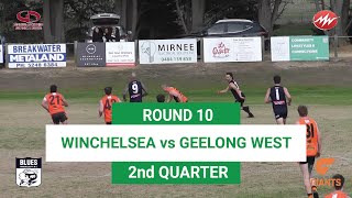 RD10 Winchelsea VS Geelong West 2nd QTR 15062024 [upl. by Calderon]