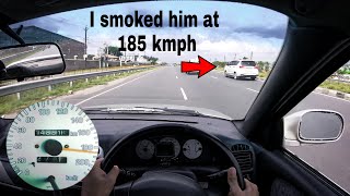 Maruti baleno topspeed run  195 kmph God mode [upl. by Ytsirhc]