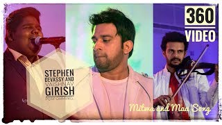 Stephen Devassy and Vaishnav Girish performing at Adlux Convention centre 360° video [upl. by Ahsieit]