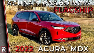 The 2022 Acura MDX ASpec is Acuras New 3Row Flagship Luxury SUV [upl. by Crystie]