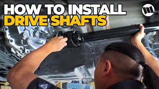 Jeep JL Wrangler Driveshaft Removal and Installation of Heavy Duty Front and Rear 1350 Shafts [upl. by Happ]