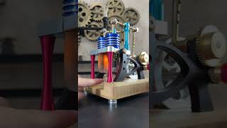 Balance twin cylinder Stirling engine [upl. by Imelida898]