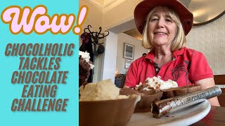 Chocolholic Tackles Chocolate Eating Challenge [upl. by Dulcia]