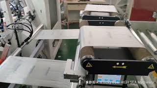 HIGH SEA Fully Automatic Two Lines Bag On Roll Making Machine with CORE and CORELESS [upl. by Cristoforo]