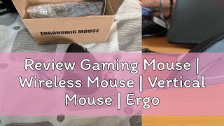 Review Gaming Mouse  Wireless Mouse  Vertical Mouse  Ergonomic 24G Battery Mouse  Portable USB [upl. by Dyanna]