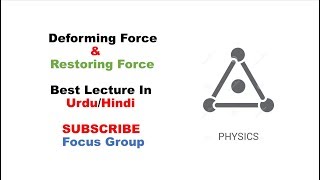 Deforming Force amp Restoring Force  Lecture in UrduHindi [upl. by Aiblis]