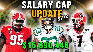 Green Bay Packers Salary Cap Update 516  PostDraft [upl. by Ahsenrat843]