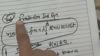 Integral Equations Fredholm amp Volterra Integral Equations Formula revision [upl. by Ruzich]