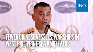 Fewer Chinese vessels warships in West Philippine Sea amid talks [upl. by Swee]