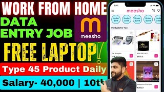 Online Typing Job  Meesho  Work From Home Jobs  Online Jobs at Home  Part Time Job  Earn Money [upl. by Gierc746]