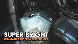 MUST HAVE 3rd Gen Tacoma Plug amp Play Footwell Lights Super Bright Dimmable and Easy to Install [upl. by Worsham]