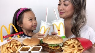 McDonalds Quarter Pounder BLT amp Cheeseburger  Mukbang  NE Lets Eat [upl. by Lorette525]