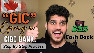 25 Cash Back while Applying GIC in CIBC తెలుగు Step by Step process [upl. by Bruell719]