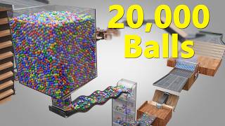 20000 Colorful Balls Marble Run Loop animation V20 [upl. by Ilagam]