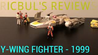 Ricbuls Reviews 1999 HASBRO POTF YWING FIGHTER [upl. by Llednahc]