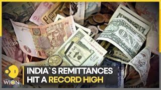 Indias remittances hit a record high in FY21  Latest News  WION [upl. by Ojok]