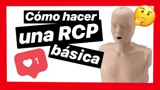 💚Cómo hacer una Reanimación Cardiopulmonar  RCP básica en adultos 2023 [upl. by Zenitram]