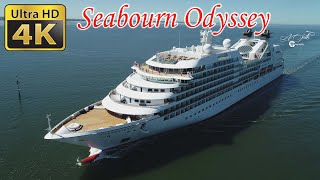 SEABOURN ODYSSEY drone ship chase coming into Melbourne Australia [upl. by Ahsinna21]