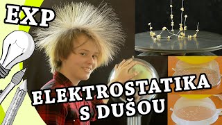 Elektrostatika s dušou  Experiment  Fyzika  Pokusy pre deti [upl. by Lala]