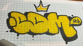 Graffiti sketch 2 colors [upl. by Santini]