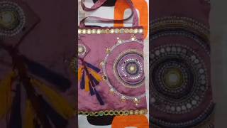 Designer Shopping bag Transforming old shopping bag trending diy celebration art diwali [upl. by Aisatnaf]