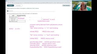 ALEKS Deducing the Formulae of Common Inorganic Acids from their Names [upl. by Ativla]