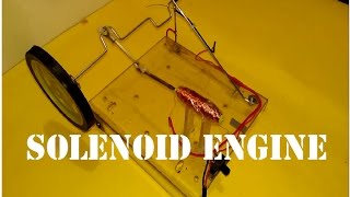 Solenoid Engine DIY │ very simple [upl. by Yeltnerb]