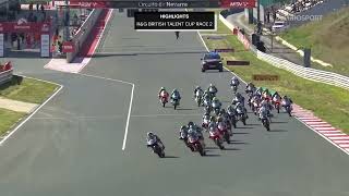 2024 RampG British Talent Cup  Circuito de Navarra Race 2 [upl. by Aramat]