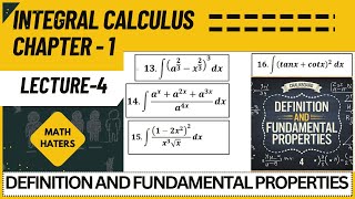 Integral Calculus  Lecture 4 [upl. by Annoyi517]