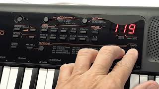 How to record a Loop Backing track  YAMAHA PSS A50 [upl. by Alywt]