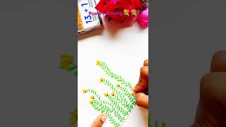 Flowers crewing with marker🌷🌻🌿 art drawingideas drawing artstyle artideas [upl. by Einittirb]