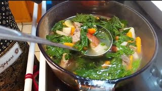 枸杞葉紅蘿蔔豬骨湯 Wolfberry Leaves Carrot Pork Bone Soup [upl. by Keung445]